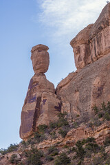 View of Balanced Rock in the Colorado National Monument