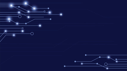Vector illustration abstract circuit board futuristic technology processing background 