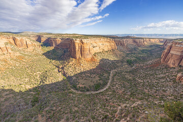 Early morning sun over Upper Ute Canyon in the Colorado National Monument