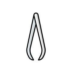 Tweezers icon vector stock illustration