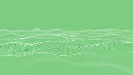 abstract futuristic wave background with particles