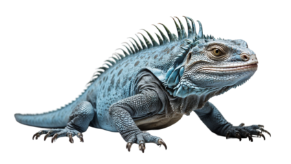 iguana isolated on white
