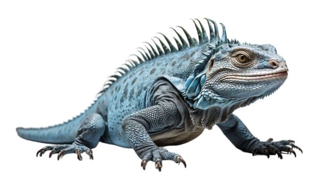 iguana isolated on white