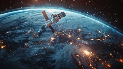 Satellite soars in orbit for global connection
