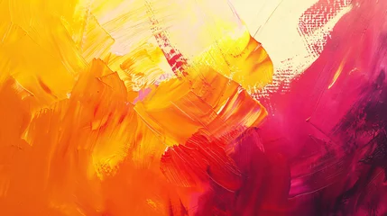 Crédence de cuisine en verre imprimé Brique Abstract colorful oil painting on canvas texture