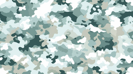 snow camouflage seamless pattern