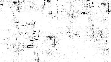 Vintage Effect With Noise And Grain. Grunge Black And White Urban Vector Texture Template. Dark Messy Dust Overlay Distress Background.