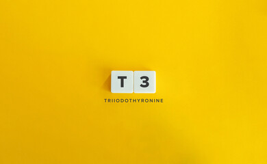 Triiodothyronine (T3) Hormone. - obrazy, fototapety, plakaty