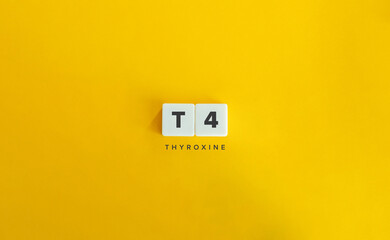 Thyroxine (T4) Hormone. - obrazy, fototapety, plakaty