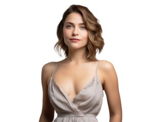 gorgeous elegant sexy woman wearing party dress, sensual beautiful lady