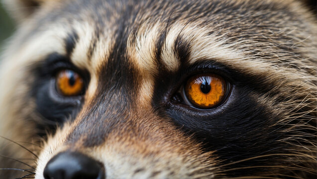 raccoon eyes, close-up, head