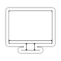 Icones symbole logo email ordinateur courrier fin relief