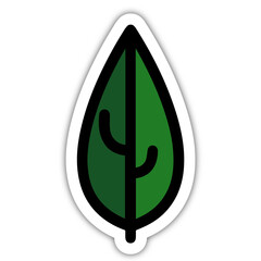 Icones symbole logo feuille arbre couleur gras relief