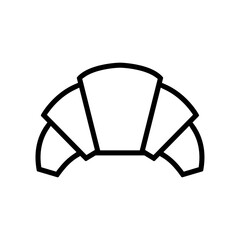 Icones symbole picto croissant pattisserie france © ZAKLEFTY
