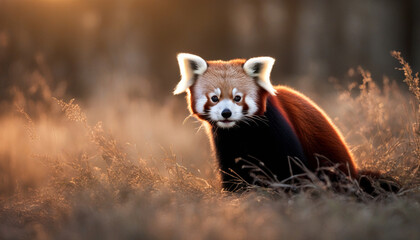 Photo of red panda, wild photography