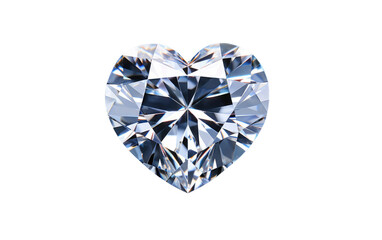 Sparkling Heart Shaped Diamond. This photo features a heart shaped diamond. The diamond reflects light, creating a sparkling effect that catches the viewers eye.
