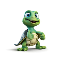 Obraz premium 3d cartoon character of Tortoise