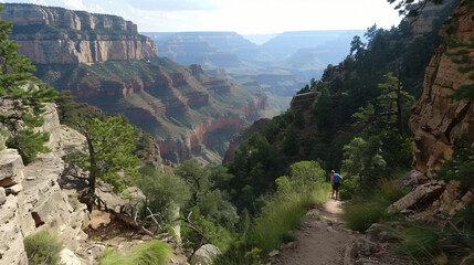 Fototapeta na wymiar Along the Grand Canyon National Park in Arizona