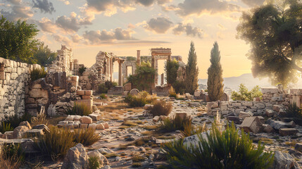 Ancient ruins. Cyprus