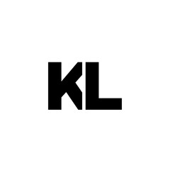 Letter K and L, KL logo design template. Minimal monogram initial based logotype.