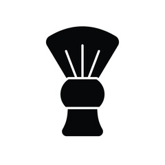 Shaving Brush icon vector stock illustration