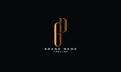 GP, PG, Abstract initial monogram letter alphabet logo design