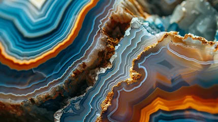 Foto op Plexiglas Kristal Beautiful Agate Crystal closeup Up
