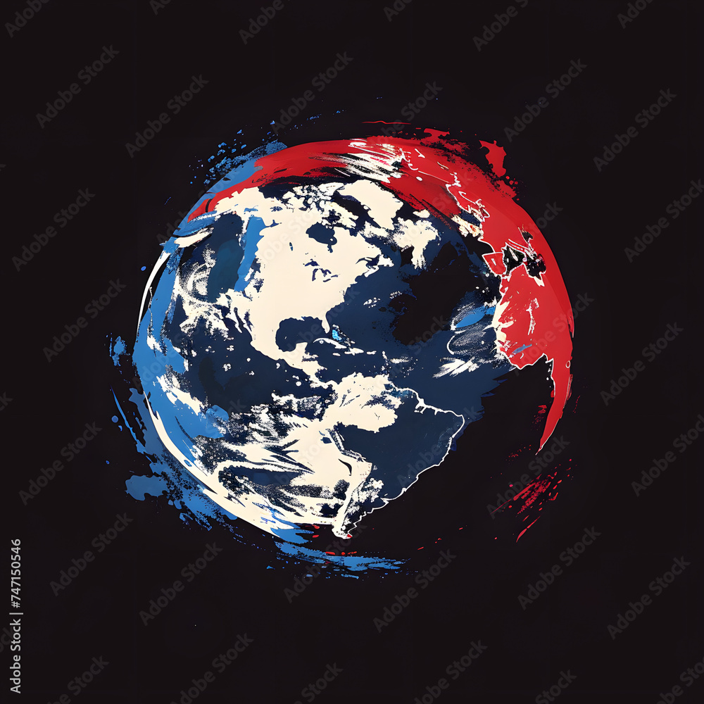 Sticker globe