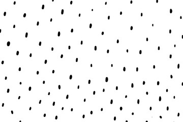 Assorted patterns: uneven specks, sparse confetti, swirling sprinkles, falling speckle, amidst a doodle glaze donut motif. Vector