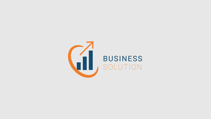 Fototapeta premium Business Finance Logo - Business Solution Logo - Business Logo - Company Logo