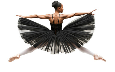 Grace Personified Ballet Dancer in Tutu on Transparent Background