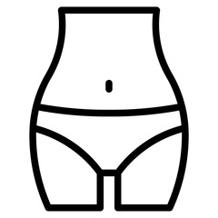 Female Body Slimming icon.