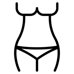 Female Body Slimming icon.