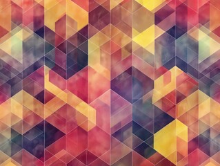 Colorful background composed of geometric shapes