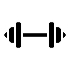 Dumbbell or dumbells weight training equipment vector icon for exercise apps and websites