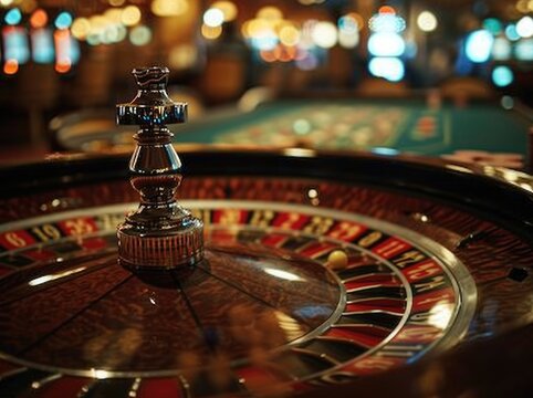 The concept of games of chance. Online casino gaming : roulette, cards, betting, chips, dice a world of chance and excitement , endless gaming possibilities and the allure of virtual fortunes.
