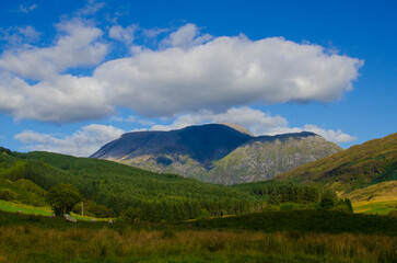 Obraz premium Mountain landscape of Ben Nevis Scotland UK
