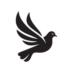 Urban Elegance: Vector Pigeon Silhouette - Capturing the Grace and Beauty of City's Beloved Feathered Residents in Elegant Form.