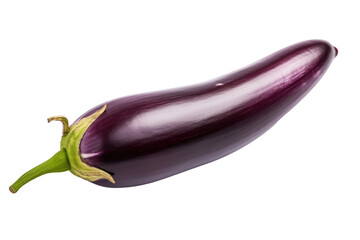 aubergine isolated on transparent and white background.PNG image. 