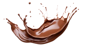  chocolate splash isolated on transparent and white background.PNG image.  © CStock