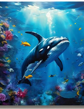 scene with shark