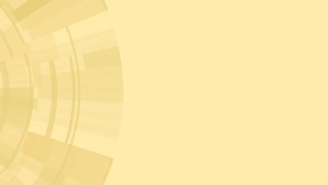 Abstract yellow pattern of circles going deep,  creative concept design, digital seamless loop animation - stock video