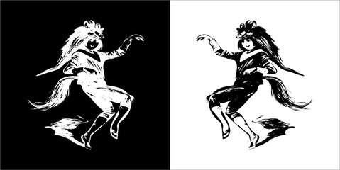 Illustration vector graphics of ChildDarling icon