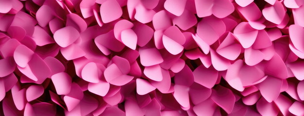 Obraz premium Floating Pink and Red Confetti on Romantic Background