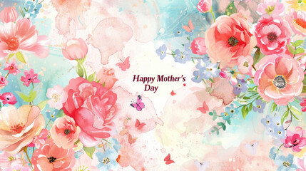  Happy Mother's Day, Incorporate soft pastel colors and floral motifs for a delicate touch 