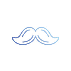 Moustache icon vector stock illustration