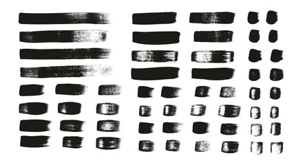 Obraz premium Hand Drawn Flat Calligraphy Paint Brush Regular Straight Lines High Detail Abstract Vector Background MEGA Set 