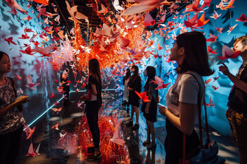 interdisciplinary collaboration and boundary-pushing creativity of an Asian industry professional team, as they merge art, science, and technology to envision and create a brighter