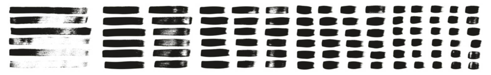 Hand Drawn Flat Calligraphy Paint Brush Regular Straight Lines High Detail Abstract Vector Background MEGA Set 