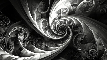 Digital abstract fractal background generated 